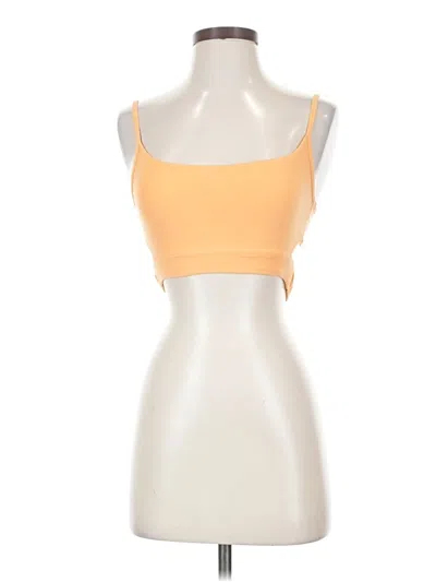 Pre-owned Storia Tube Top Yellow Strapless Neckline Tops