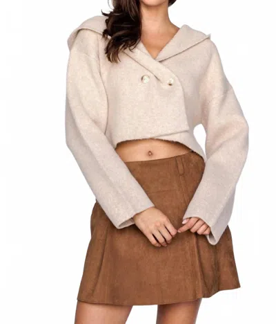 Storia Women's Steph Hoodie In Beige In Sand