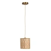 Storied Home 100 Watt Organic Shaped Pendant Lamp With Printed Pattern In Brown