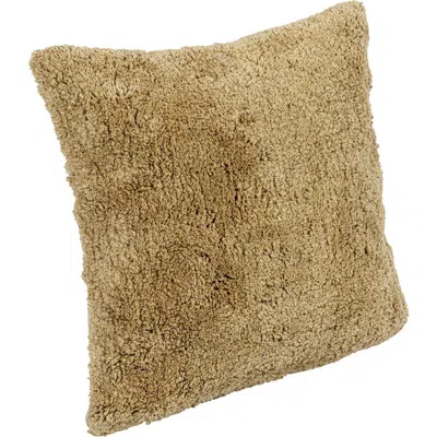 Storied Home 18 Inches Square Cotton Tufted Pillow With Chambray Back, Mustard And Natural In Yellow