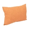 Storied Home 24 Inches Stonewashed Linen Lumbar Pillow In Orange