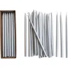 Storied Home 24-piece Unscented Thin Taper Candles In Silver