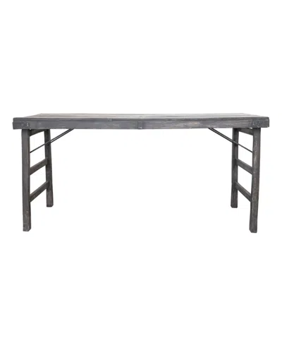 Storied Home 66" Wood Long Folding Table In Multi