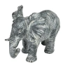 Storied Home 7.75 Inches Resin Elephant Figurine Décor In Gray