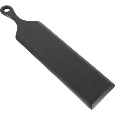 Storied Home Acacia Wood Cheese And Cutting Board With Round Opening On Handle, Black