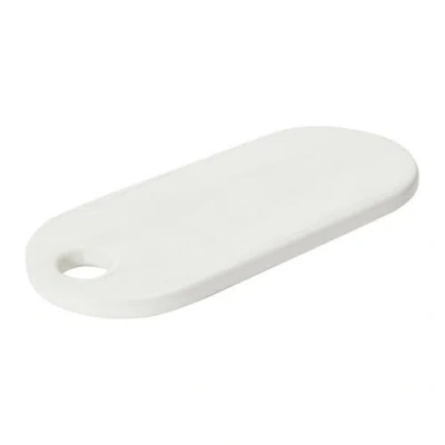 Storied Home Acacia Wood Cheese/ Serving Board In White