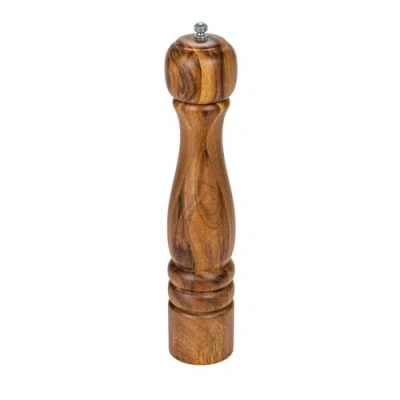 Storied Home Acacia Wood Salt And Pepper Mill, Natural In Brown