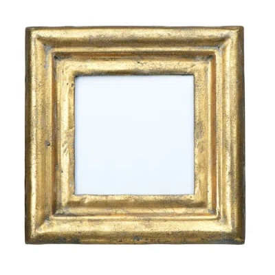 Storied Home Antiqued Gold Square Picture Frame