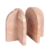 Storied Home Archways Travertine Bookends In Red