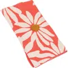 Storied Home Beautiful Cotton Knit Baby Blanket With Flower Prints In Pink