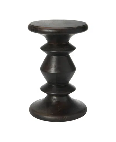 Storied Home Berns Mid Century 12" Wood End Table In Brown
