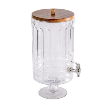 Storied Home Beverage Dispenser With Spout And Lid In Transparent