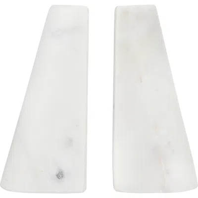 Storied Home Bookends In White