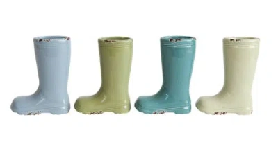 Storied Home Boot Vases In Multi