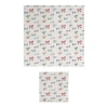 Storied Home Bows Pattern Square Paper Napkins, Multicolor In White