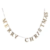 Storied Home Brass Garland "merry Christmas" In Gold