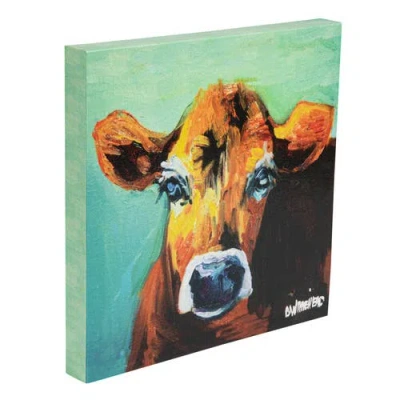 Storied Home Canvas Wall Décor With Cow Image In Multi