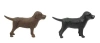 Storied Home Cast Iron Lab Figurines In Multi