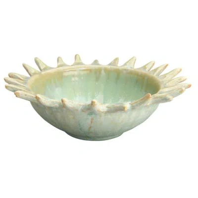 Storied Home Celadon Stoneware Serving Bowl In Green