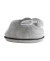Storied Home Cement Rabbit Planter With Saucer Set Of 2 Pieces In Gray