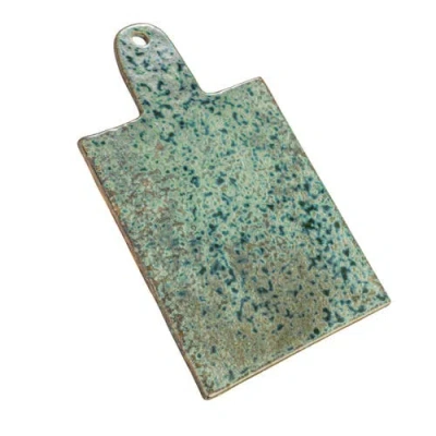 Storied Home Cheese Board With Tie In Green