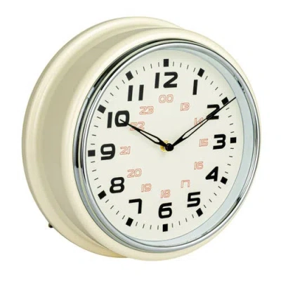 Storied Home Chic Round Wall Clock In Multi