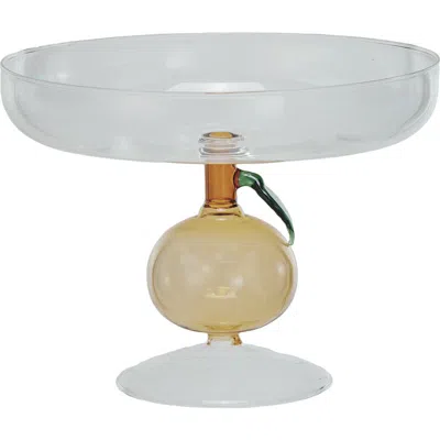 Storied Home Citrus Charm Pedestal In Transparent