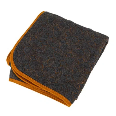 Storied Home Cotton Blend Quilted Baby Blanket In Black