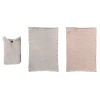 Storied Home Cotton Double Cloth Tea Towels, Set Of 2 In Gray