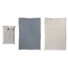 Storied Home Cotton Double Cloth Tea Towels, Set Of 2 In Multi