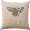 Storied Home Cotton Pillow With Bee In Multi