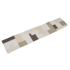 Storied Home Cotton Table Runner With Patchwork Design In Neutral