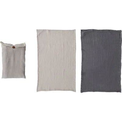 Storied Home Cotton Tea Towels, Set Of 2 In Multi