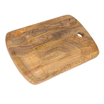 Storied Home Culinary Craftsman Mango Wood Cheese And Cutting Board In Brown