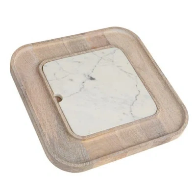 Storied Home Cutting Board On A Dish In White