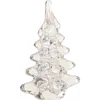 Storied Home Decorative Glass Christmas Tree, Clear In Transparent