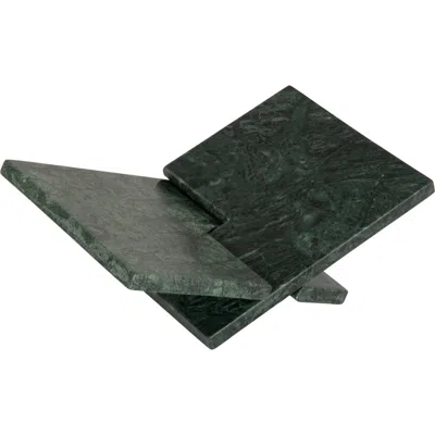 Storied Home Decorative Marble Book Holder In Black