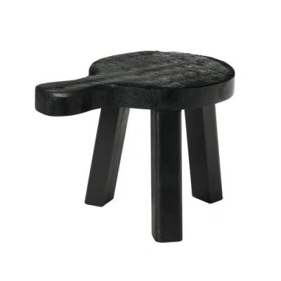Storied Home Decorative Wood Pedestal In Black
