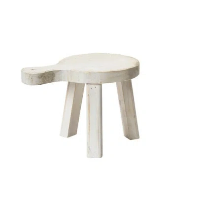 Storied Home Decorative Wood Pedestal In White