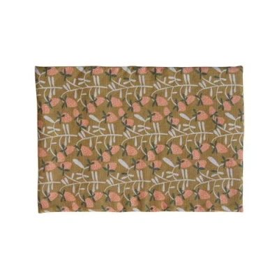 Storied Home Drying Mat With Quilted Terry Cloth Insert In Multi