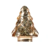 Storied Home Embossed Mercury Glass Tree, Gold Finish In Gold