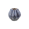 Storied Home Embossed Planter/vase In Blue