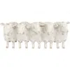Storied Home Farmhouse Resin Sheep Planter, White In White