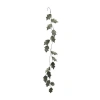 Storied Home Faux Leaf Garland With Glitter In Green