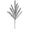 Storied Home Faux Pine Stem With Glitter, Champagne Ice Finish In Silver