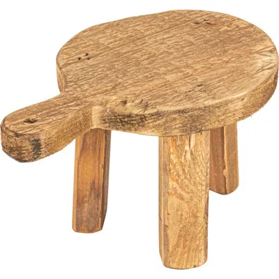 Storied Home Fir Wood Pedestal In Brown