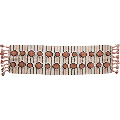Storied Home Floor Runner With Braided Tassels In Multi
