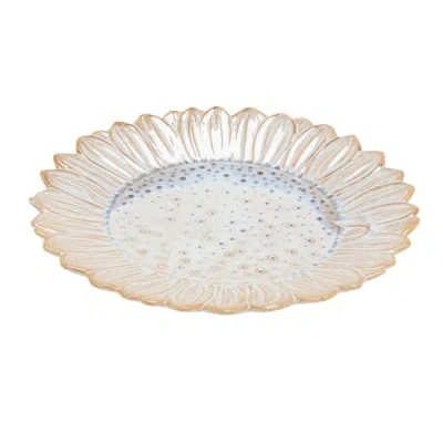 Storied Home Flower-shaped Plate In White