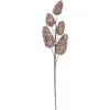 Storied Home Foam Pinecone Stem With Faux Pearls In Gold