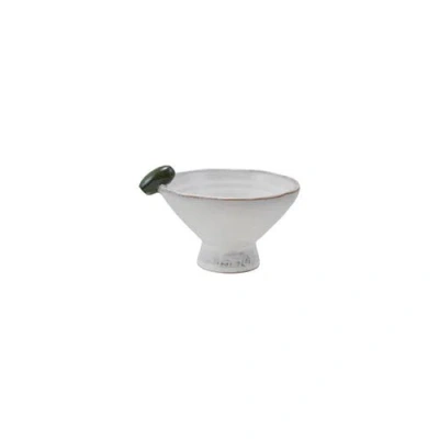 Storied Home Footed Bowl With 3d Olive Detail In Multi